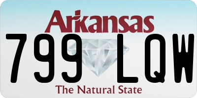 AR license plate 799LQW