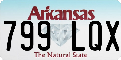 AR license plate 799LQX