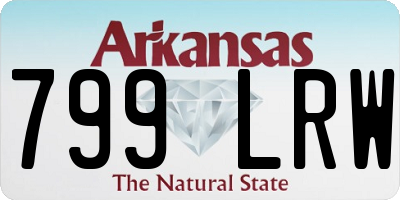 AR license plate 799LRW