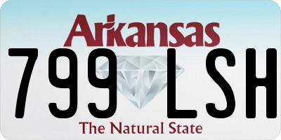 AR license plate 799LSH