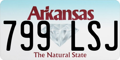 AR license plate 799LSJ