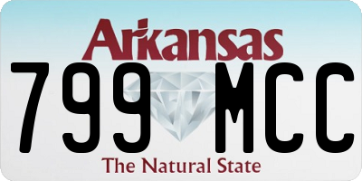 AR license plate 799MCC