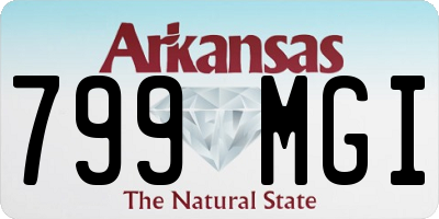 AR license plate 799MGI