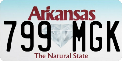 AR license plate 799MGK