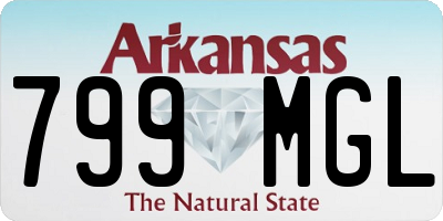AR license plate 799MGL