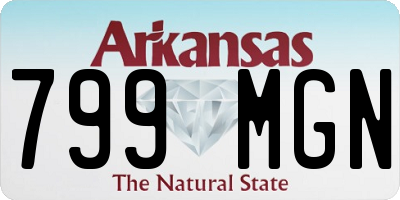 AR license plate 799MGN