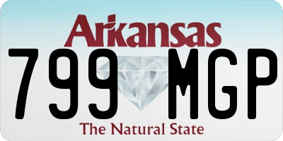 AR license plate 799MGP