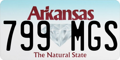AR license plate 799MGS
