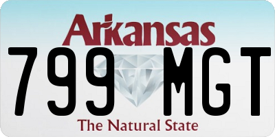 AR license plate 799MGT