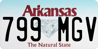 AR license plate 799MGV