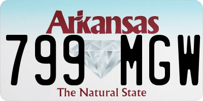 AR license plate 799MGW