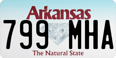 AR license plate 799MHA