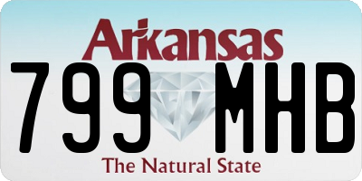 AR license plate 799MHB