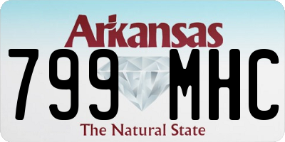 AR license plate 799MHC