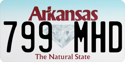 AR license plate 799MHD