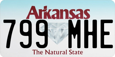 AR license plate 799MHE