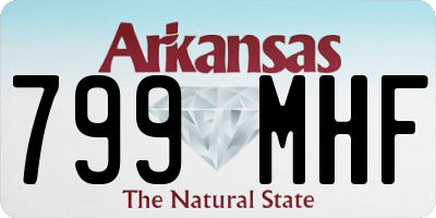 AR license plate 799MHF