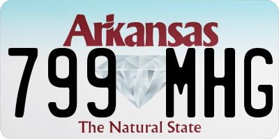 AR license plate 799MHG