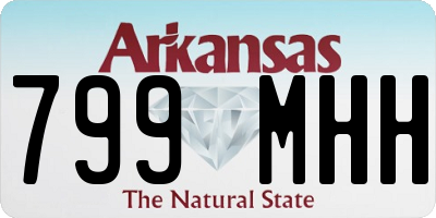 AR license plate 799MHH