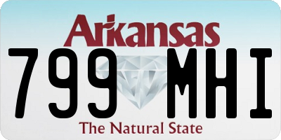 AR license plate 799MHI