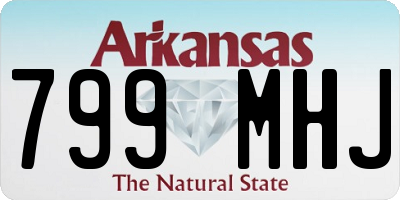 AR license plate 799MHJ