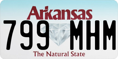 AR license plate 799MHM