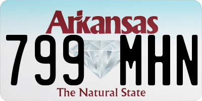 AR license plate 799MHN