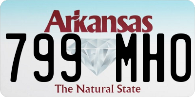 AR license plate 799MHO