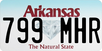 AR license plate 799MHR
