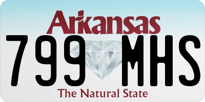 AR license plate 799MHS