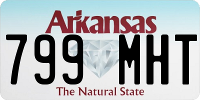 AR license plate 799MHT