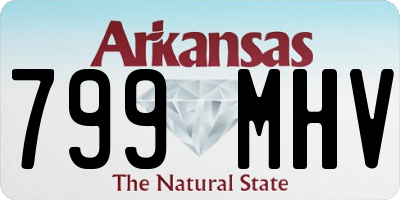 AR license plate 799MHV