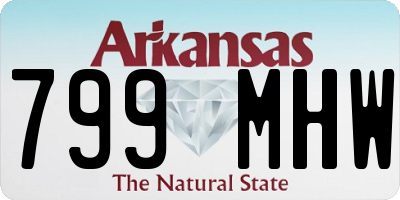 AR license plate 799MHW