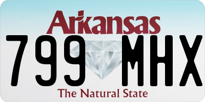 AR license plate 799MHX