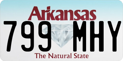 AR license plate 799MHY