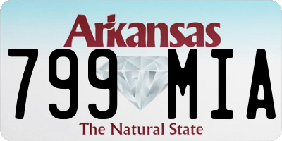 AR license plate 799MIA
