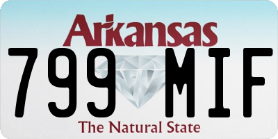 AR license plate 799MIF