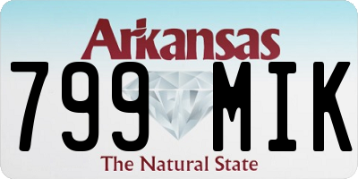 AR license plate 799MIK