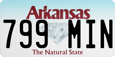 AR license plate 799MIN