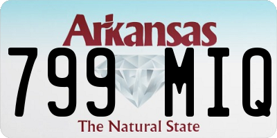 AR license plate 799MIQ
