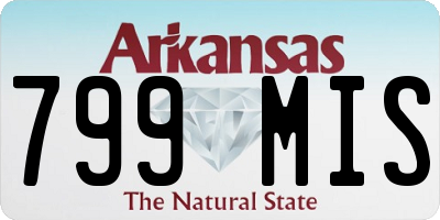 AR license plate 799MIS