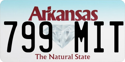 AR license plate 799MIT