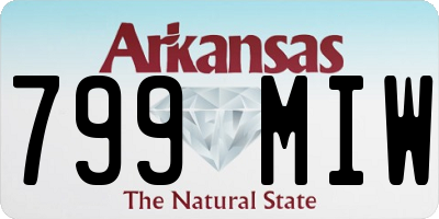 AR license plate 799MIW