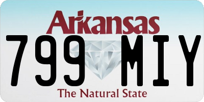 AR license plate 799MIY