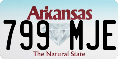 AR license plate 799MJE