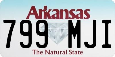 AR license plate 799MJI