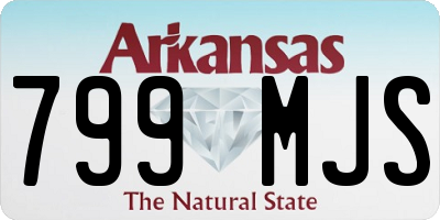 AR license plate 799MJS