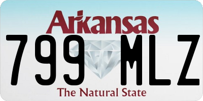 AR license plate 799MLZ