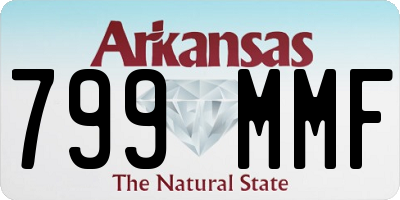 AR license plate 799MMF