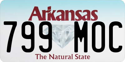 AR license plate 799MOC